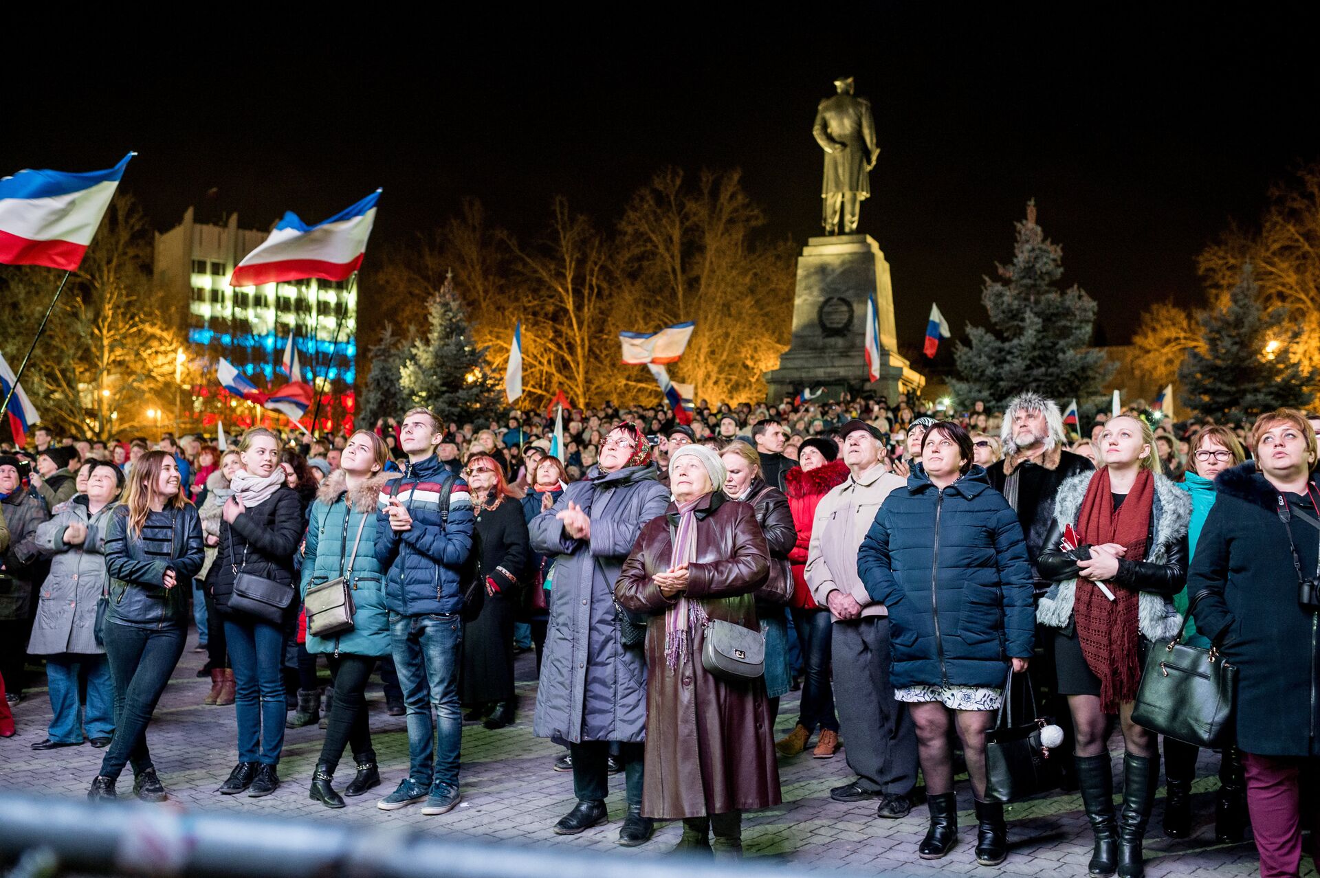 Митинг в Севастополе в честь годовщины воссоединения Крыма с Россией - РИА Новости, 1920, 24.01.2021