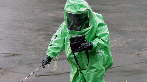 Учения МЧС в Донецке