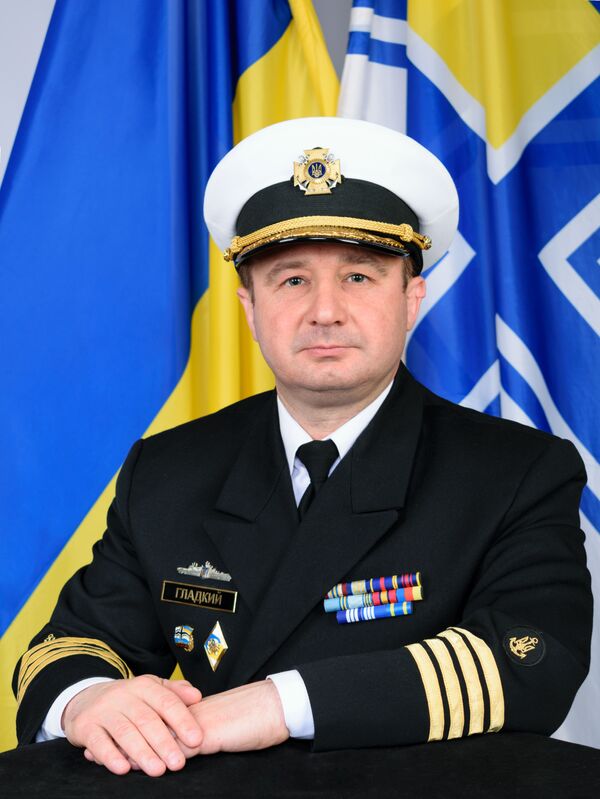 Начальник штаба — первый заместитель командующего Военно-морскими силами (ВМС) Украины капитан первого ранга Роман Гладкий