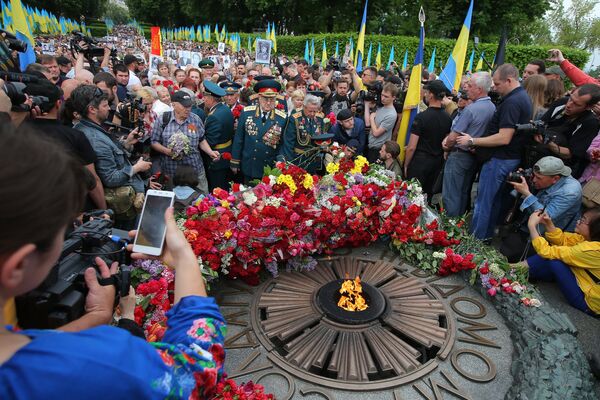 Акция Бессмертный полк на Украине