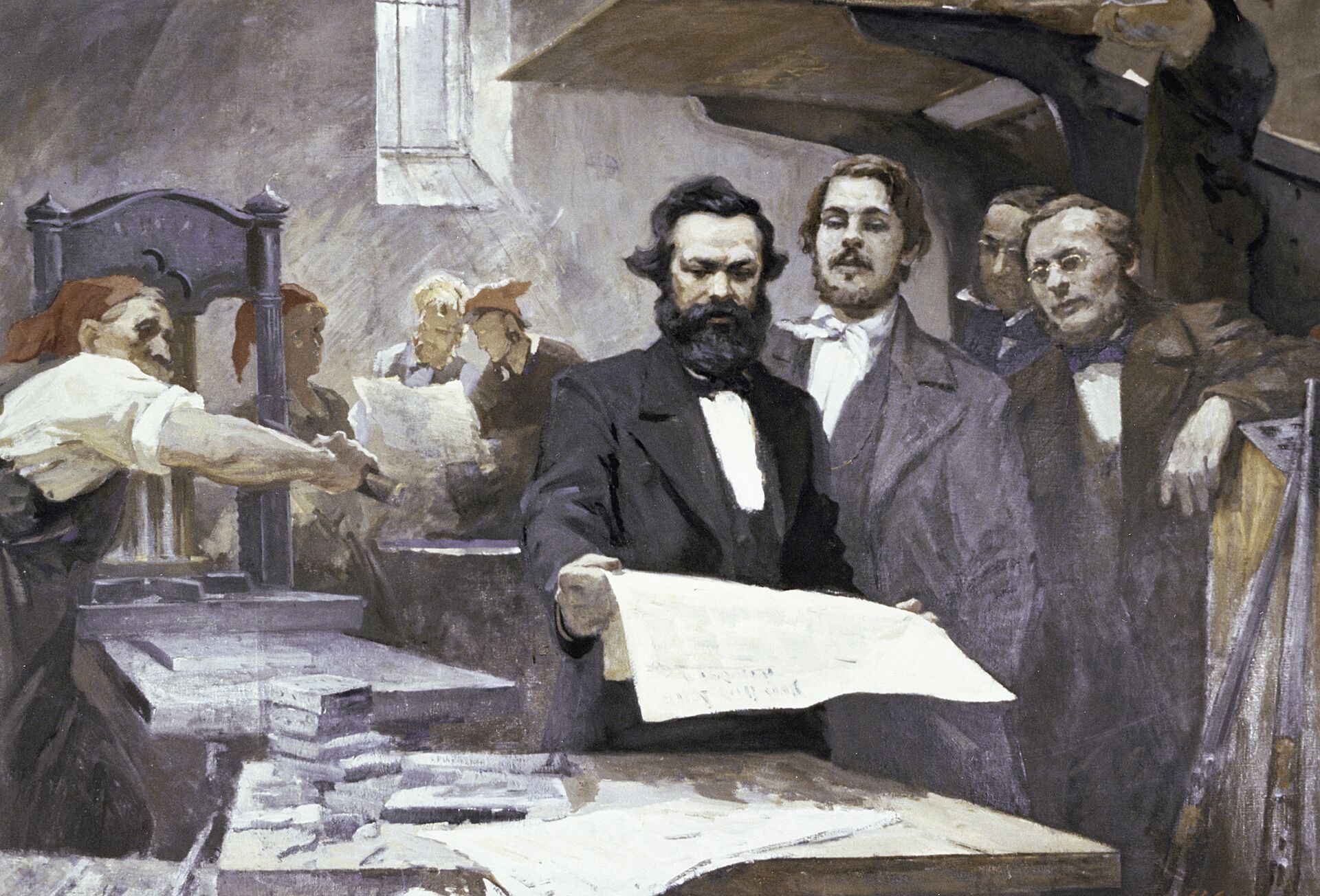 Маркс Энгельс - РИА Новости, 1920, 15.12.2025