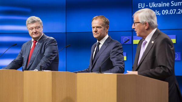 Саммит ЕС- Украина Порошенко Туск Юнкер