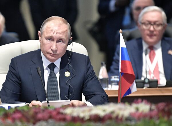 Президент РФ В. Путин на Десятом саммите БРИКС  в ЮАР