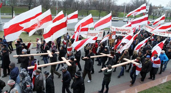Шествие белорусской оппозиции Дзяды