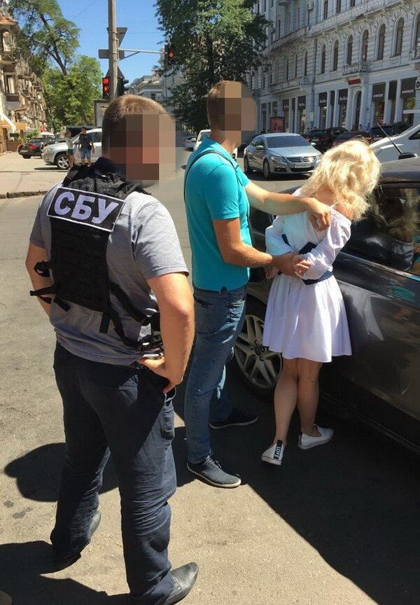 Арест одесской полицейской
