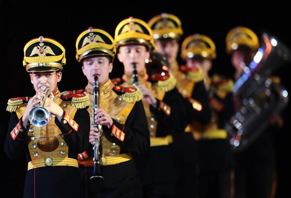 Открытие военно-музыкального фестиваля Спасская башня