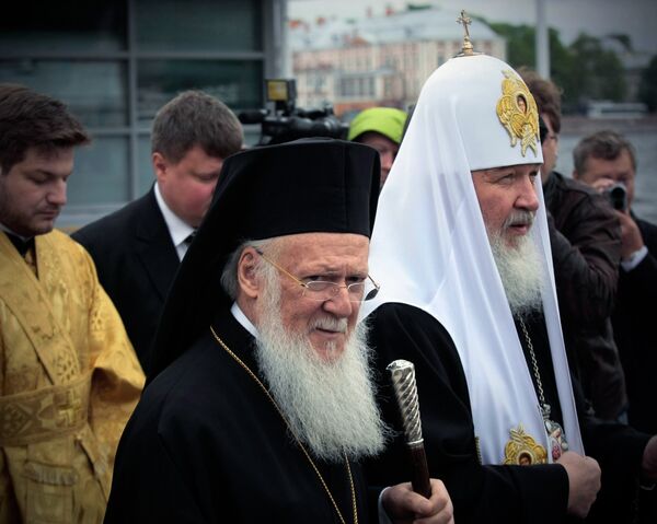 Патриарх Константинопольский Варфоломей и Патриарх Московский и всея Руси Кирилл