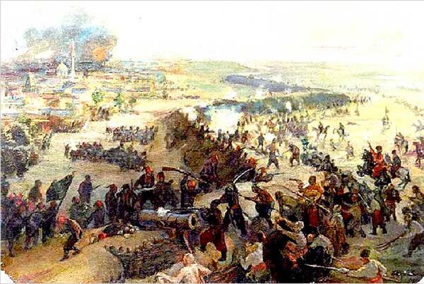 Взятие крепости Измаил украинскими казаками во главе с гетманом Наливайко в 1595 году