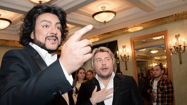 Певцы Филипп Киркоров и Николай Басков Певцы Филипп Киркоров и Николай Басков