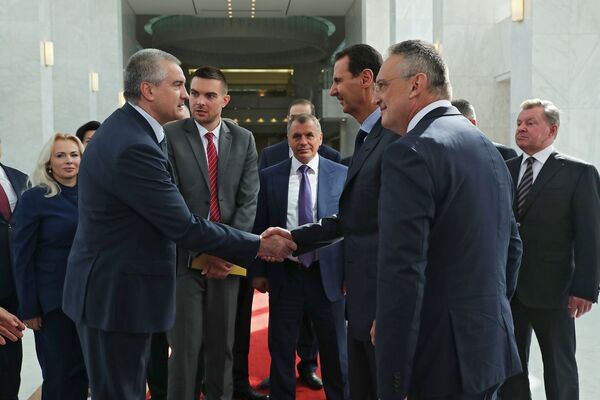 Встреча Сергея Аксенова с Президентом Сирийской Арабской Республики Башаром Асадом