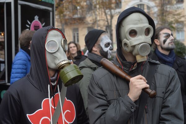 Марш зомби в Киеве