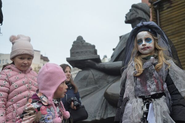 Марш зомби в Киеве