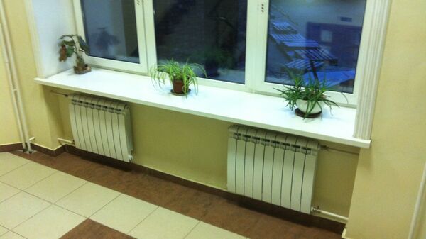 школа сад окно цветы батарея отопление радиатор