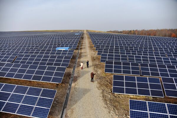Открытие солнечной электростанции в Львовской области