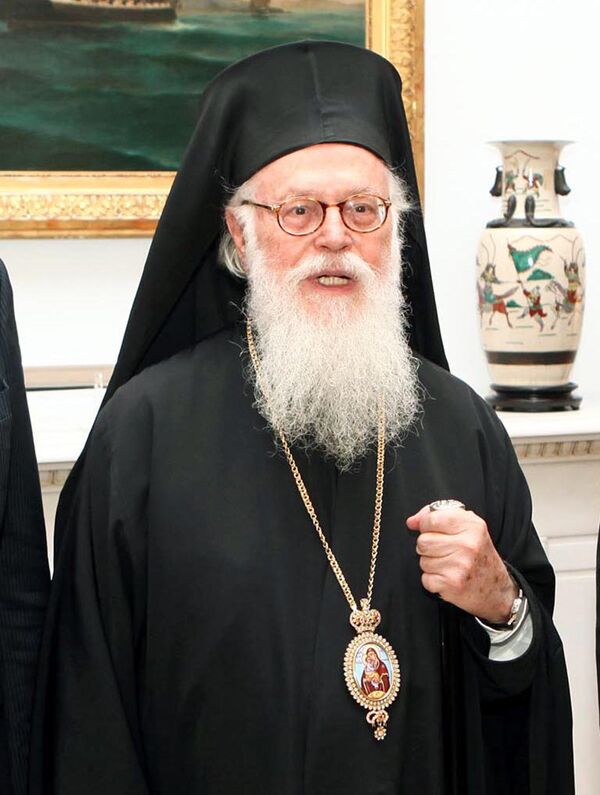 Предстоятель Албанской православной церкви архиепископ Анастасий