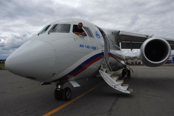 Летные испытания серийного Ан-148 в Воронеже