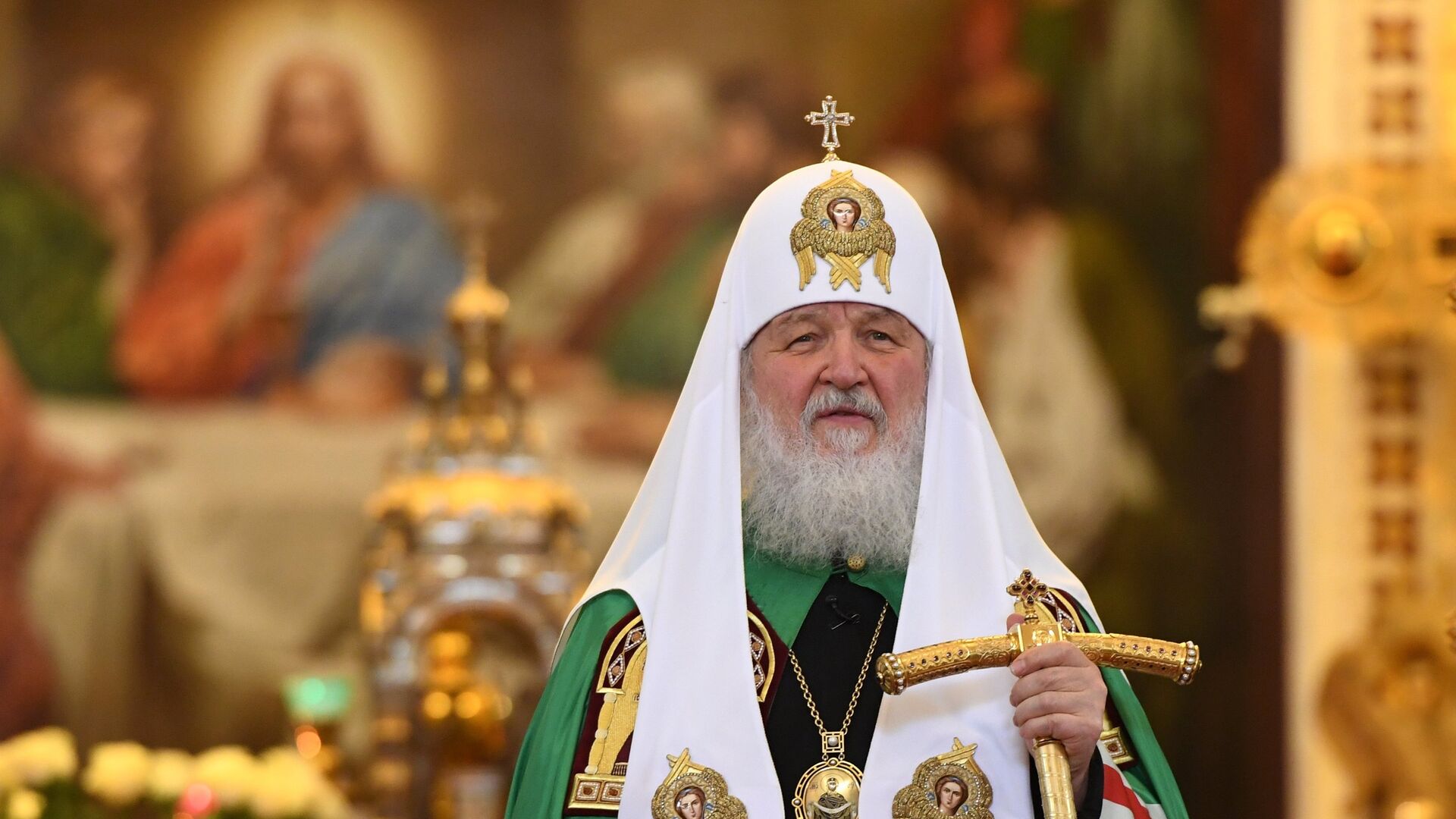 Патриарх Кирилл совершил божественную литургию с сестрами Милосердия - РИА Новости, 1920, 31.05.2022