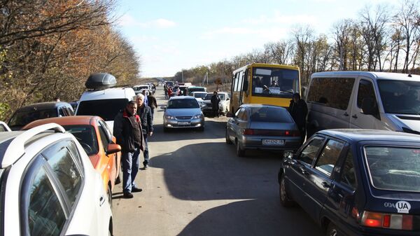Открытие новых пограничных модулей на КПП Александровка в Донецкой области