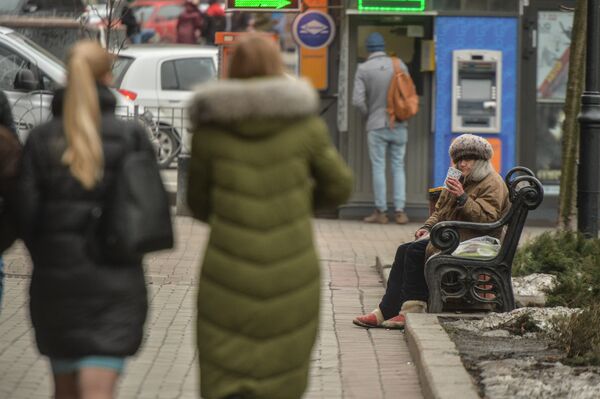 Киев бомж нищий бедность нищета
