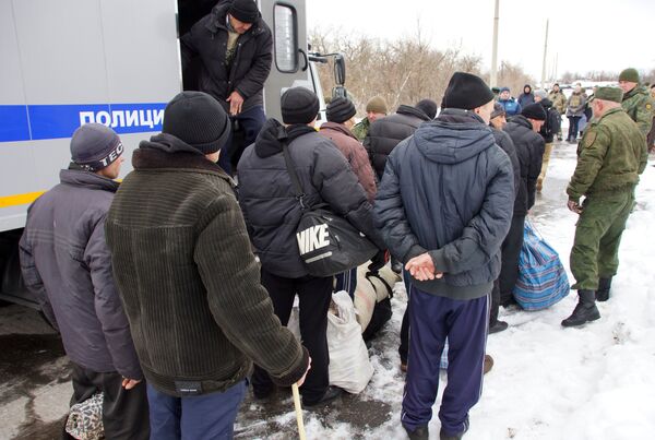 Обмен военнопленными между ЛНР и Украиной в Луганской области