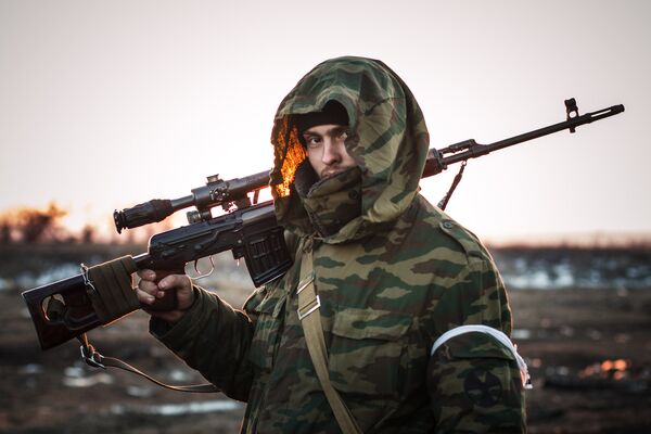 Ситуация в поселке Логвиново на Донбассе