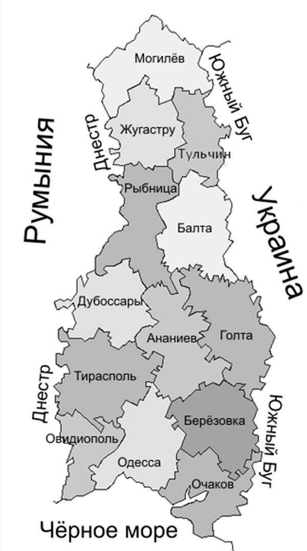 Административное деление молдавии карта