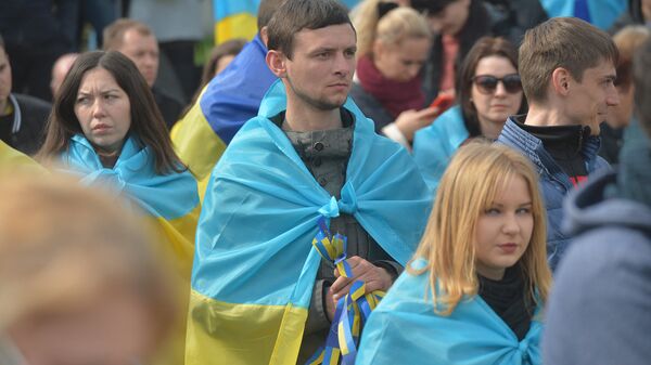 Митинг Порошенко в Киеве 19.04