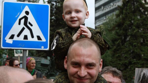 Празднование Дня Победы в Донецке и Луганске