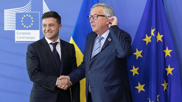 Президент Украины В. Зеленский встретился с главой ЕК в Брюсселе