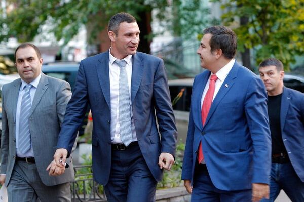 Саакашвили Кличко Саакашвили Кличко