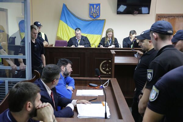 Суд по делу журналиста К. Вышинского в Киеве