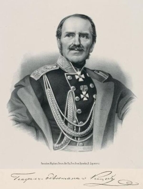 Павел Евстафьевич Коцебу, генерал-губернатор Новороссии и Бессарабии, первым командующим Одесским военным округом