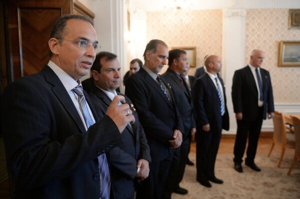Встреча главы МИД РФ С. Лаврова с представителями кубинской пятерки героев