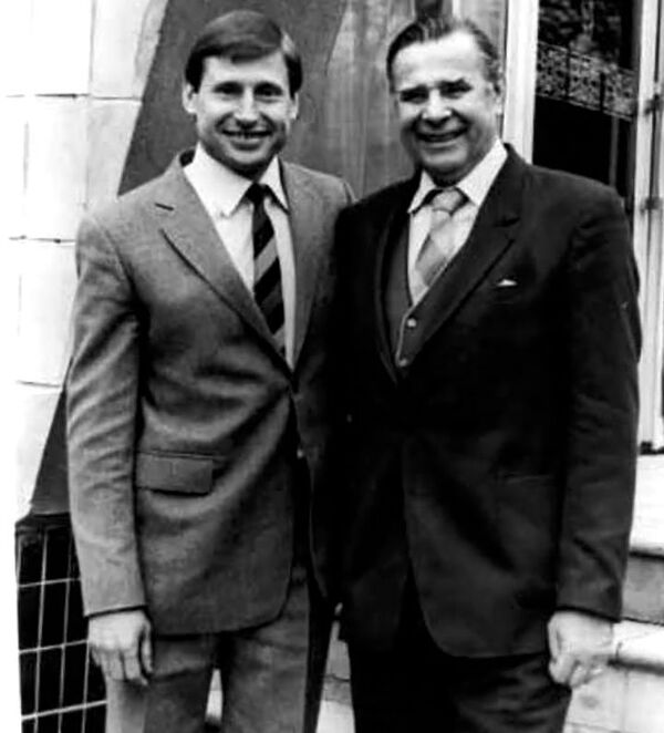 Юрий Дегтерев и Лев Яшин