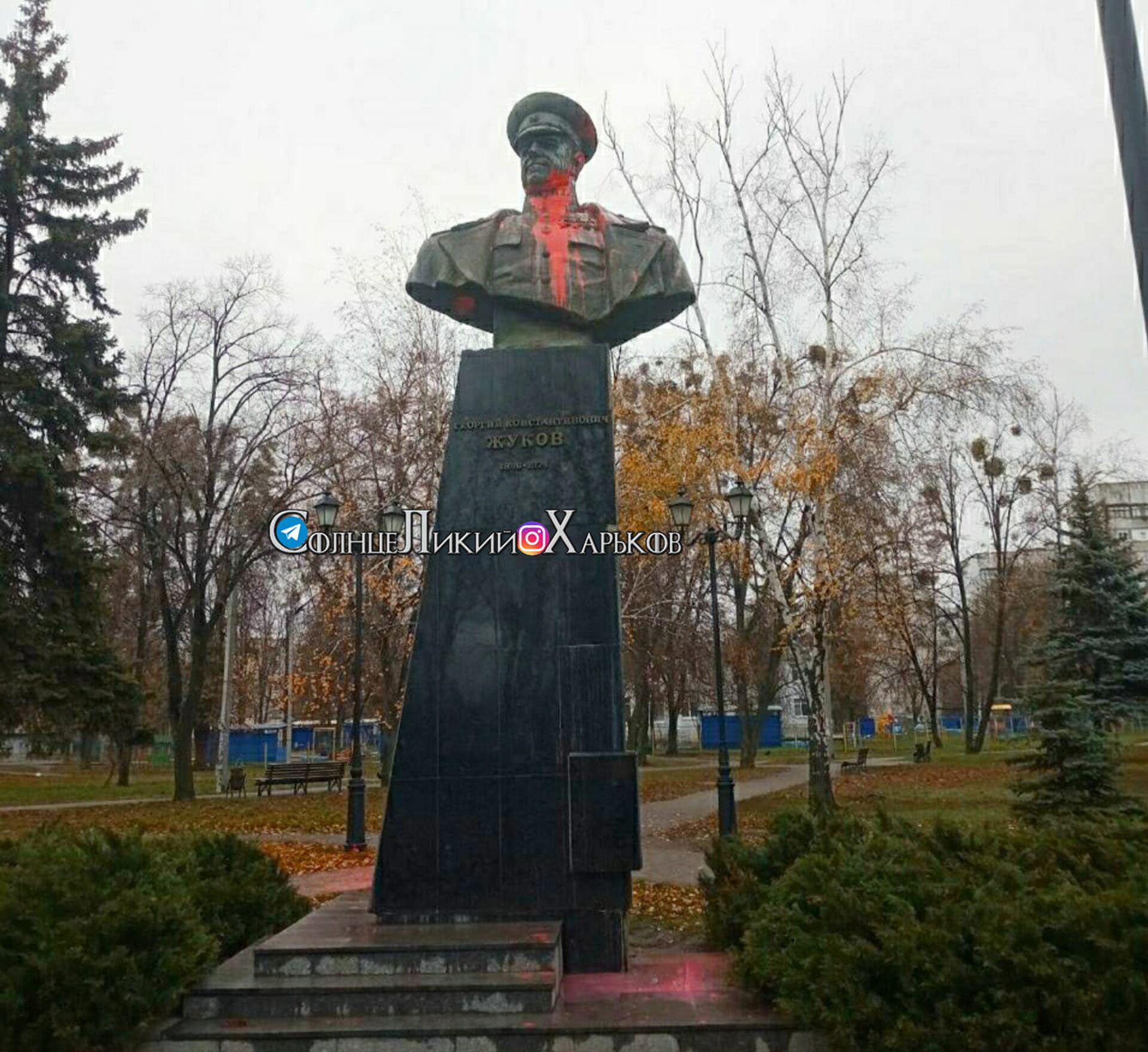 Памятник Жукову в Харькове - РИА Новости, 1920, 19.05.2020