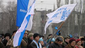  Митинг в поддержку Януковича, 2004 год