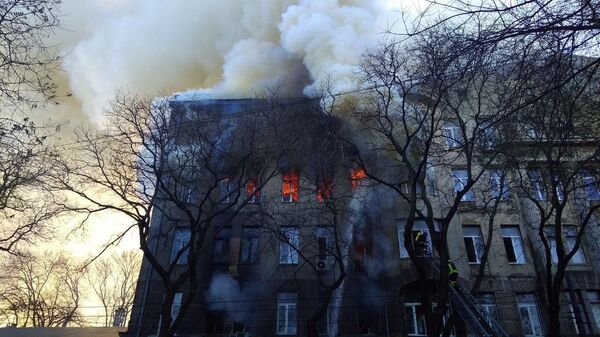пожар Одесса