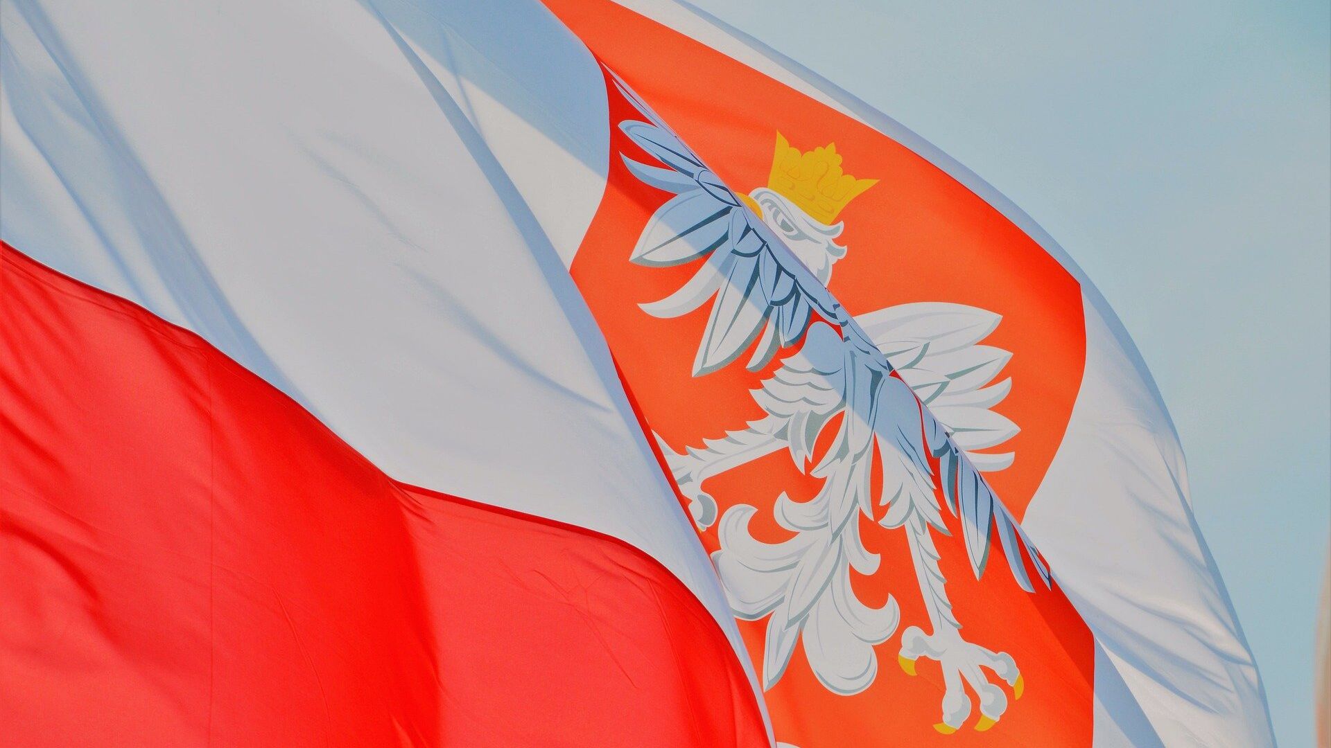 Польша флаг герб - РИА Новости, 1920, 28.08.2023