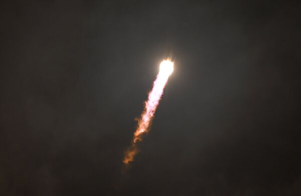 Запуск ракеты Союз-СТ c космодрома Куру
