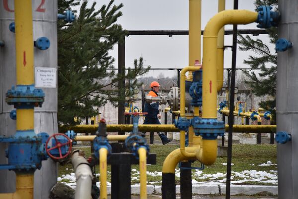 Газодобывающее предприятие компании «Укргаздобыча» во Львовской области