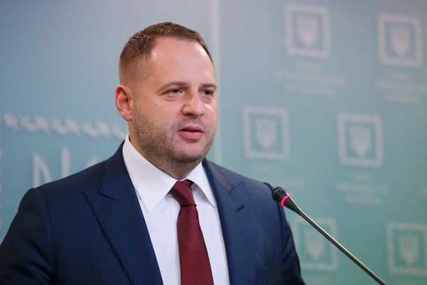Брифинг нового главы офиса президента Украины А. Ермака