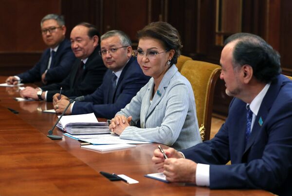 Встреча премьер-министра РФ Д. Медведева с председателем парламента Казахстана Д. Назарбаевой