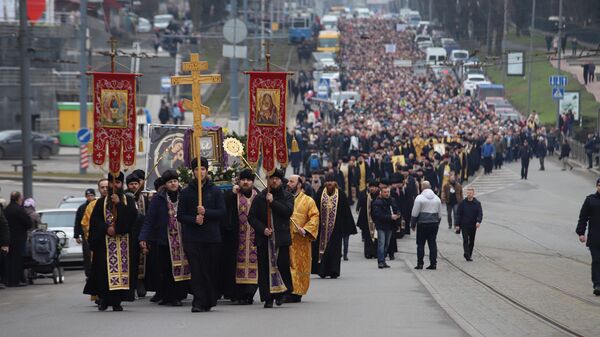 Крестный ход «Торжество православия» УПЦ МП в Виннице против коронавируса