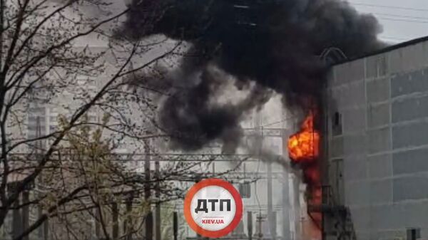 Киев электростанция взрыв пожар
