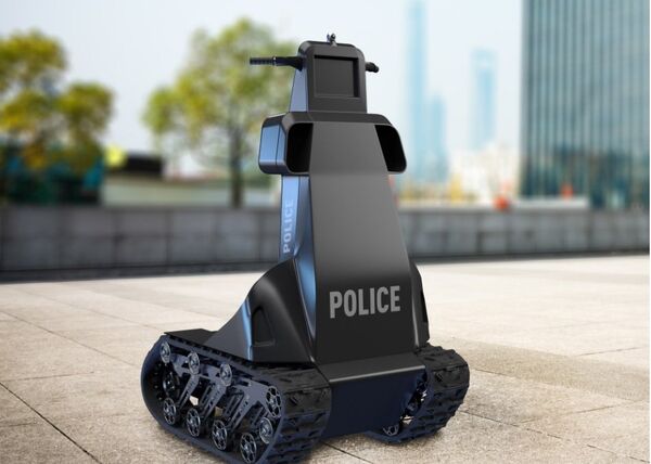 робот полицейский