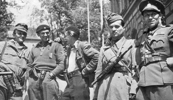 Чехословацкие партизаны из соединения Евгения Олесинского