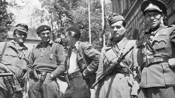 Чехословацкие партизаны из соединения Евгения Олесинского