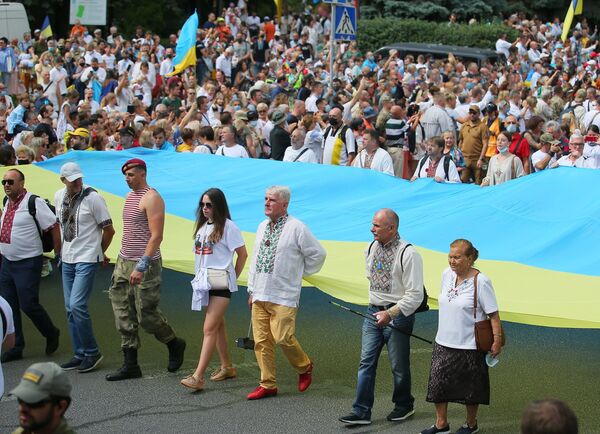 Марш защитников в Киеве