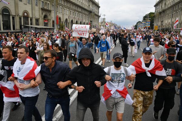 Несанкционированная акция оппозиции Марш единства в Минске