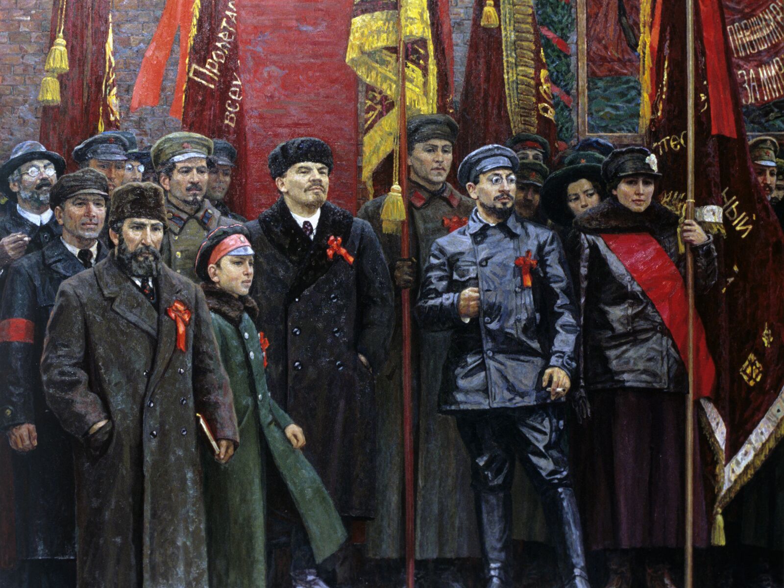 Ленин на красной площади 1918